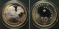 Schweiz SWITZERLAND - ESSAI 10 Francs 2008 EAGLE bi-metallic Proof -