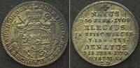 Würzburg, Bistum WURZBURG Groschen 1779 Death of ADAM FRIEDRICH v. SEINSHEIM silver AU! -