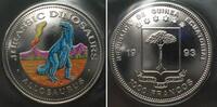 Äquatorialguinea EQUATORIAL GUINEA 1000 Francos 1993 Allosaurus DINOSAURS Cu-Ni COLORED -