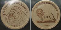 Kongo - Kinshasa CONGO 5 Francs 2005 Gorilla WWF maple wood FIRST WOODEN COIN EVER! -