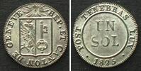 Schweiz - Genf Swiss GENEVA Sol 1825 billon BU!!! -