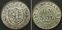Schweiz - Genf Swiss GENEVA Sol 1819 billon BU!!! -