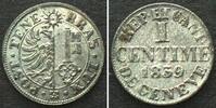 Schweiz - Genf Swiss GENEVA 1 Centime 1839 billon UNC! -