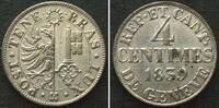 Schweiz - Genf Swiss GENEVA 4 Centimes 1839 billon UNC!!! -