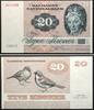 Dänemark DENMARK 20 Kroner 1972 PAULINE TUTEIN, UNC! -