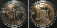 Sambia ZAMBIA 2000 Kwacha 1994 WORLD CUP SOCCER, WINNER BRAZIL, Cu-Ni Proof -