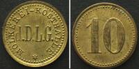 Deutschland - Marken und Zeichen GERMAN PRIVATE NOTGELD. BERLIN 10 Pfennig ND, MOLKEREI KOSTHALLE, brass RRR! -