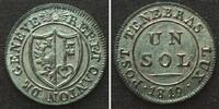Schweiz - Genf Swiss GENEVA Sol 1819 billon BU!!! -