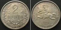 Litauen LITHUANIA. 2 Litu 1925, silver UNC-! -