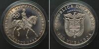 Panama PANAMA 1 VN Balboa 1988 Equestrian OLYMPICS SEOUL Cu-Ni Proof -