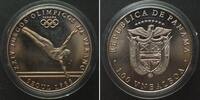 Panama PANAMA 1 VN Balboa 1988 Gymnastics OLYMPICS SEOUL Cu-Ni Proof -
