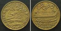 Libanon LEBANON 5 Piastres 1925 Al-Br SCARCE! XF -