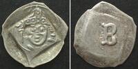 Augsburg, Bistum AUGSBURG Bishopric. Pfennig 1424-69, PETER VON SCHAUMBURG, silver, AU! -