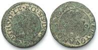 Frankreich - Cugnon (Ardennes) France CUGNON Double Tournois 1633 JEAN THEODORE de LOWENSTEIN copper -