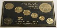 Zypern CYPRUS 1988-91 BU MINT SET w. 1 Pound 1989 SAVE THE CHILDREN Cu-Ni -