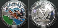 Sahara SAHARAWI ARAB D.R. 500 Pesetas 1995 Plane SPITFIRE MK II silver COLORED -