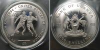 Uganda UGANDA - PATTERN 1000 Shillings 1993, SOCCER WORLD CUP, Cu-Ni Proof -