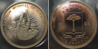 Äquatorialguinea EQUATORIAL GUINEA. 1000 Francos 1994, Soccer World Cup, Brazil champion, Cu-Ni -