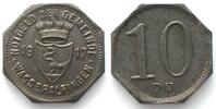 Wasseralfingen (Württemberg) Germany WASSERALFINGEN (Württemberg) 10 Pfennig 1917, NOTGELD, iron UNC- -
