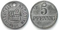 Walldürn (Baden) Germany WALLDÜRN (Baden) 5 Pfennig ND , NOTGELD , nickel coated zinc UNC- -