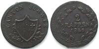 Schweiz - Schwyz Swiss SCHWYZ 2 Rappen 1846 - off-center mint error - billon XF! -