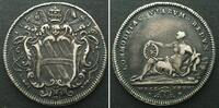 Vatikan PAPAL STATES. Testone 1736, Rome, CLEMENT XII, silver, XF -