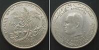 Tunesien TUNISIA 1 Dinar 1970 F.A.O. HABIB BOURGUIBA silver UNC- -