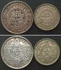 Marokko MOROCCO. 200 & 100 Francs 1953, MOHAMMED V silver -