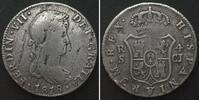 Spanien SPAIN. 4 Reales 1818 S GJ, Seville mint, FERNANDO VII silver VF -