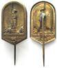 Deutschland - Marken und Zeichen Germany HERMANNSLAUF 1925, GERMAN GYMNASTIC ASSOCIATION, pin 32x18mm -