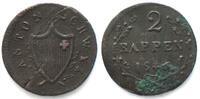 Schweiz - Schwyz Swiss SCHWYZ 2 Rappen 1846 billon VF-XF -