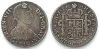 Peru PERU 2 Reales 1810 JP, LIMAE, Lima mint FERNANDO VII silver SCARCE! VF -