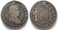 Peru PERU 2 Reales 1817 JP, LIMAE, Lima mint FERNANDO VII silver VF/VF+ -
