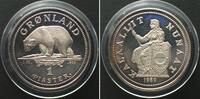 Grönland GREENLAND 1 Piaster 1989 silver 1 oz RARE!!! -