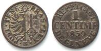 Schweiz - Genf Swiss GENEVA 1 Centime 1839 billon AU! -