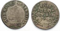 Schweiz - St. Gallen SAINT GALL City 2 Kreuzer (1/2 Batzen) 1730 billon VF+ -