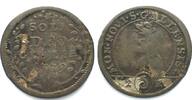 Schweiz - St. Gallen SAINT GALL City 2 Kreuzer (1/2 Batzen) 1739 billon VF -