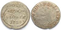 Schweiz - St. Gallen SAINT GALL City 2 Kreuzer (1/2 Batzen) 1728 billon XF! -