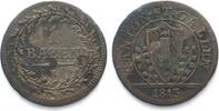 Schweiz - St. Gallen Swiss SAINT GALL Canton 1 Batzen 1813 billon VF -