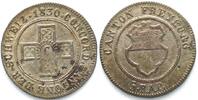 Schweiz - Freiburg Swiss FREIBURG 1/2 Batzen (5 Rappen) 1830 billon UNC! -