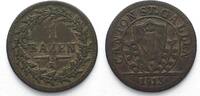 Schweiz - St. Gallen Swiss SAINT GALL Canton 1 Batzen 1813 billon VF -