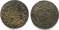 Schweiz - Waadt Swiss VAUD 1/2 Batzen 1818 billon VF+/aXF -