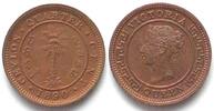 Ceylon CEYLON 1/4 Cent 1890 VICTORIA copper UNC! -