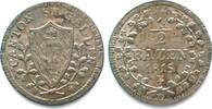 Schweiz - St. Gallen SAINT GALL Canton 1/2 Batzen 1815 K billon UNC!!! -