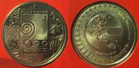 Singapur SINGAPORE Trade Dollar US 1$ 2000 MILLENNIUM silver Proof RARE! -