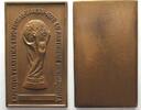 Rumänien - Medaillen ROMANIA - EXPO FOTBAL BRASOV 1978 Bronze plaque 42x70mm -