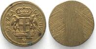Italien - Münzgewichte Italy GENOVA Coin Weight 48 Lire 1792-93 brass 12.7g XF -