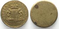 Italien - Münzgewichte Italy GENOVA Coin Weight 48 Lire 1792-93 brass 12.6g AU -