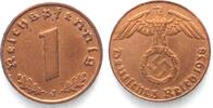 Deutschland - Drittes Reich 1 Reichspfennig Germany THIRD REICH 1 Pfennig 1938 J - Eagle side THIN EDGE - RARE! -