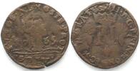 Monaco MONACO 8 Deniers 1735 HONORE III copper VF RARE! -